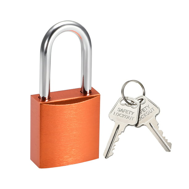 Details about   1-1/2 Inch Shackle Key Alike Safety Padlock Orange